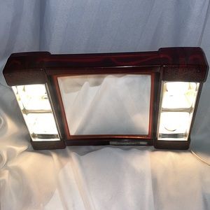 Vintage Jerdon “Mirror Go Lightly” 4-Lighted Dual Magnifying & Regular Mirror